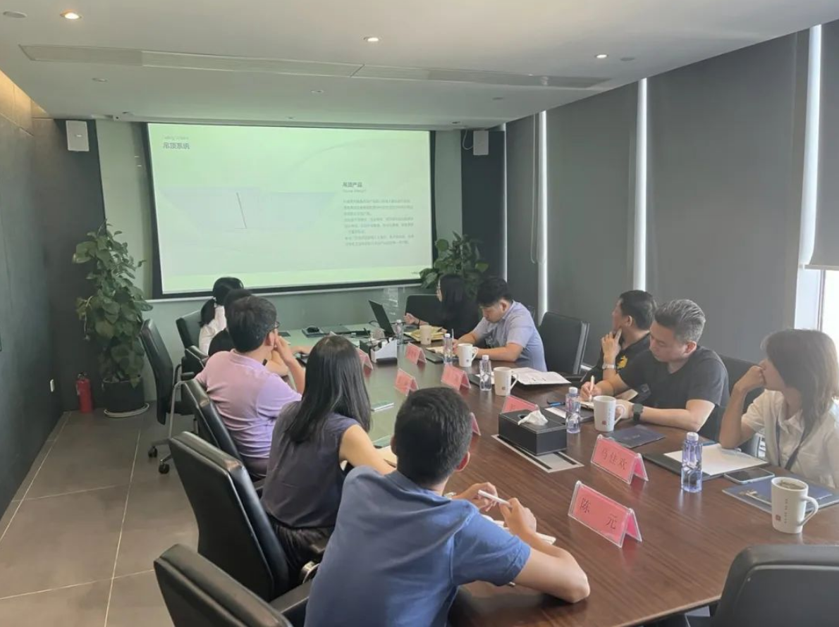 亞廈裝飾與鐵木辛柯討論隱式框架裝配式裝修技術階段性成果